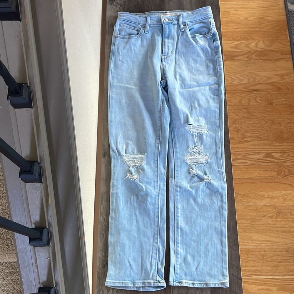 Levi’s 724 High Rise Straight Crop Jeans Size 26